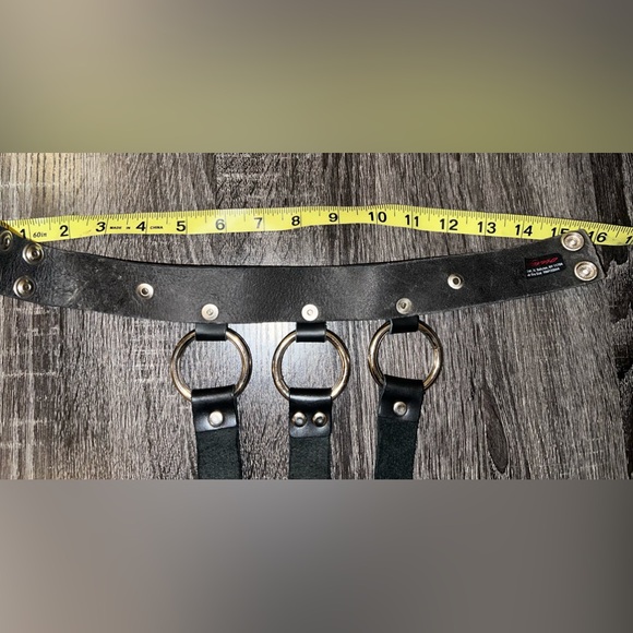 Genuine leather and steel chain bodice harness - Picture 8 of 12